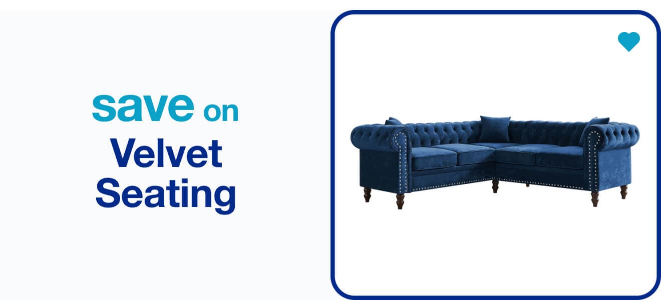 save on velvet seating