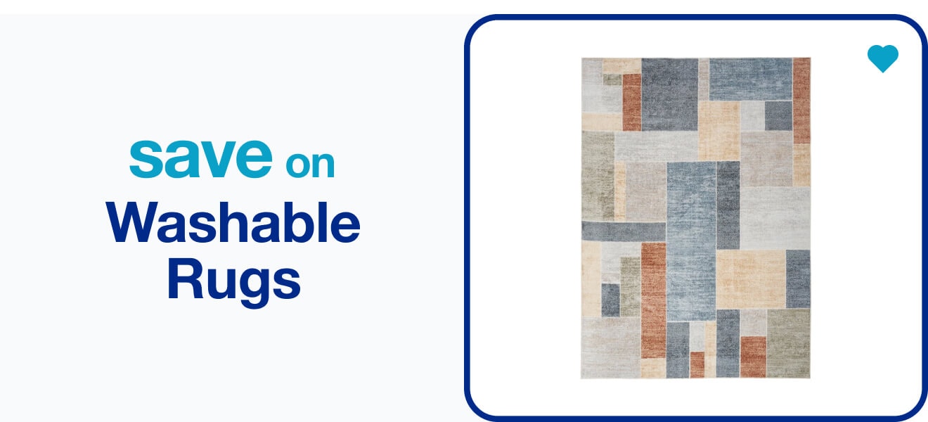 Save on washable rugs — Shop Now!