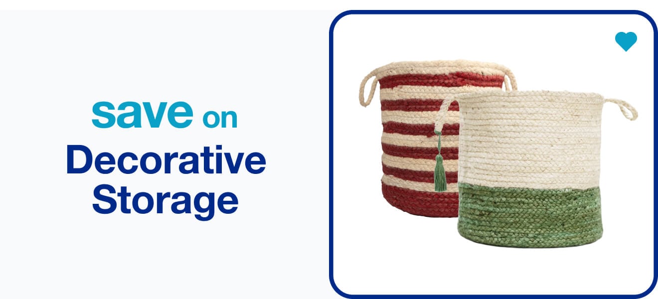 Save on Decorative Storage — Shop Now!