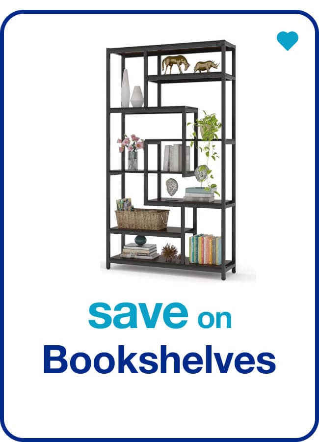 save on bookshelves