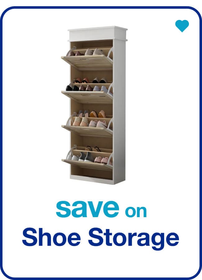 save on shoe storage