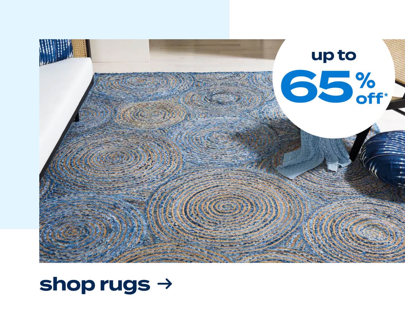 Up to 65% off Rugs