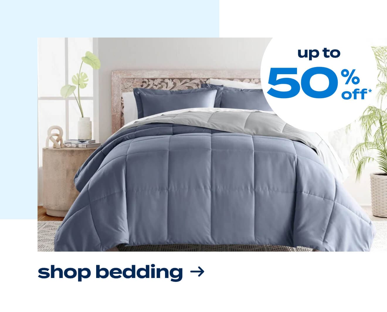 Up to 50% off Bedding