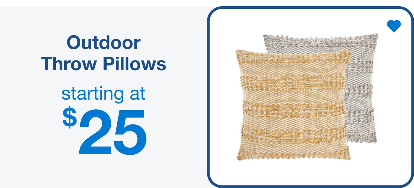 Outdoor Throw Pillows Up to 25% Off  — Shop Now!