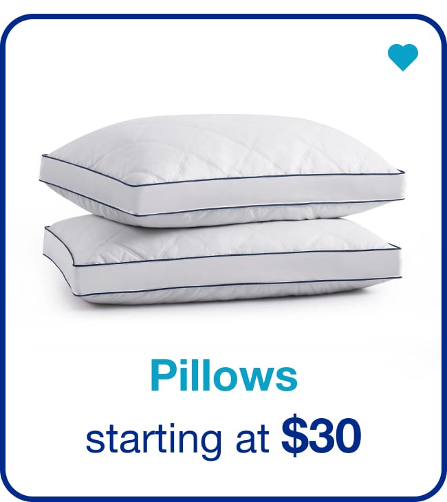 Pillows Starting at $30 — Shop Now!