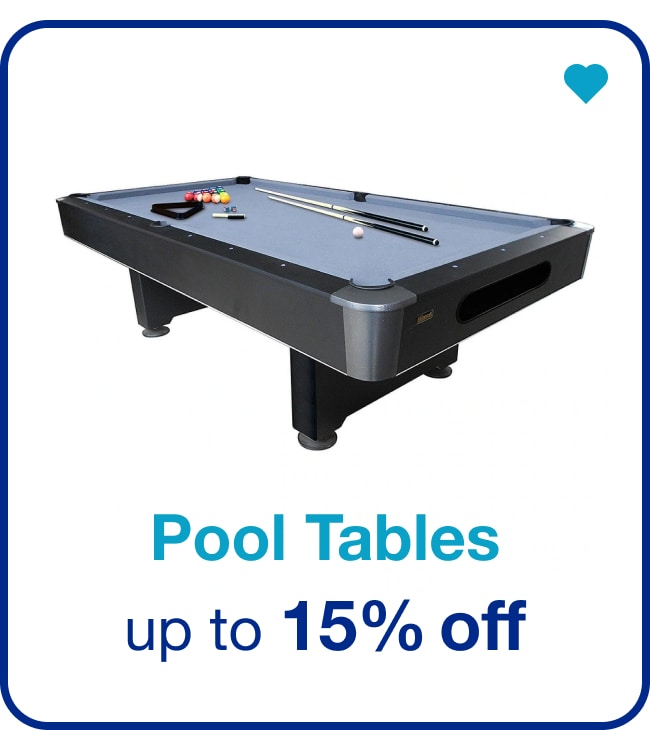 Pool Tables Up to 15% Off