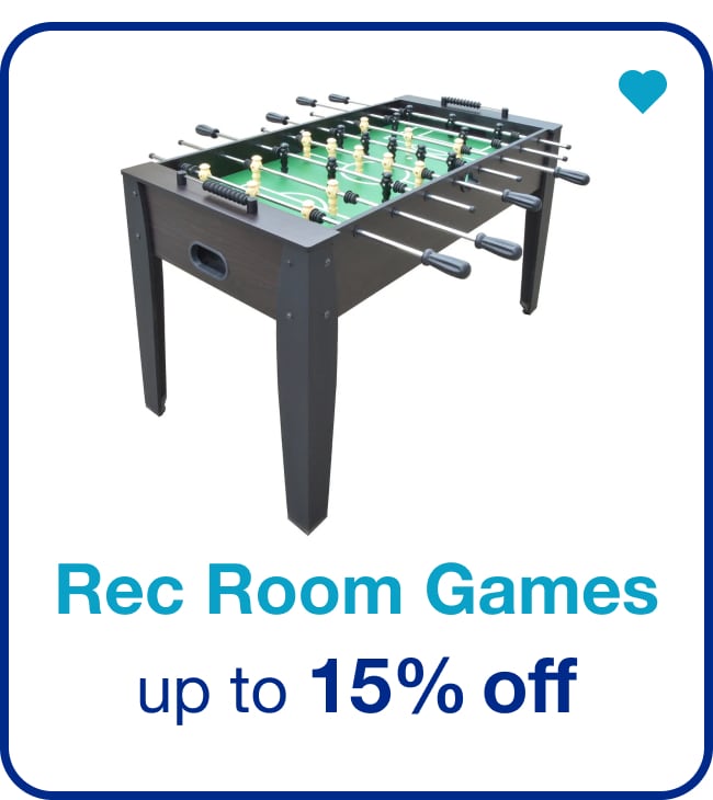 Rec Room Games Up to 15% Off