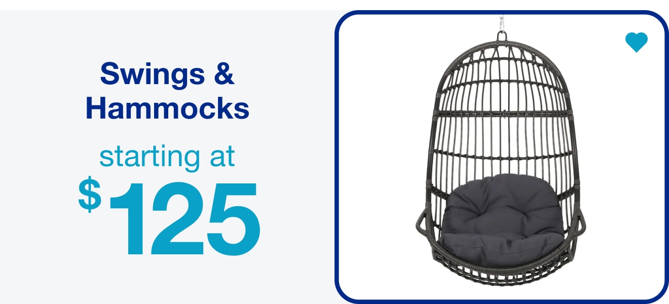 Swings & Hammocks Starting at $125 — Shop Now!
