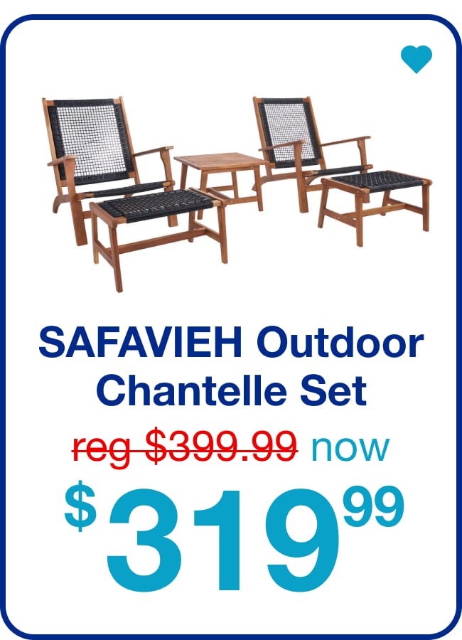 SAFAVIEH Outdoor Chantelle Natural/Black Set — Shop Now!