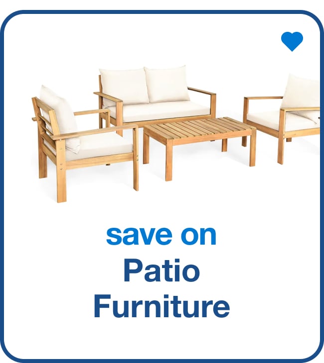 Save on Patio Furniture