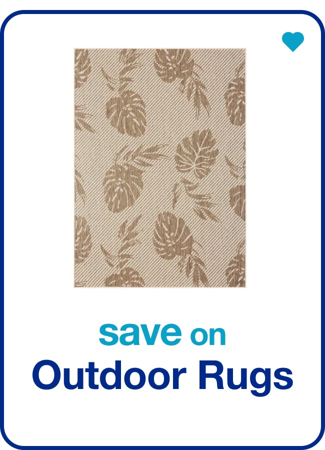 save on outdoor rugs