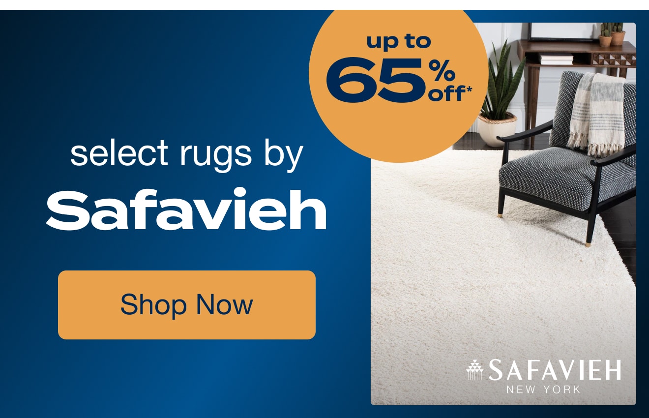 UP TO 65% OFF Select Rugs by Safavieh*