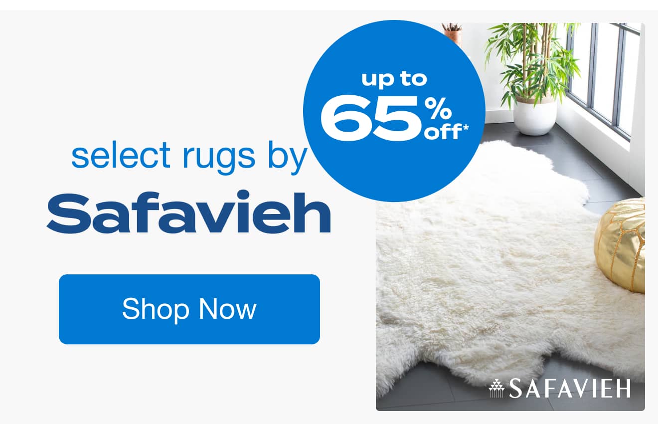 UP TO 65% OFF Select Rugs by Safavieh*