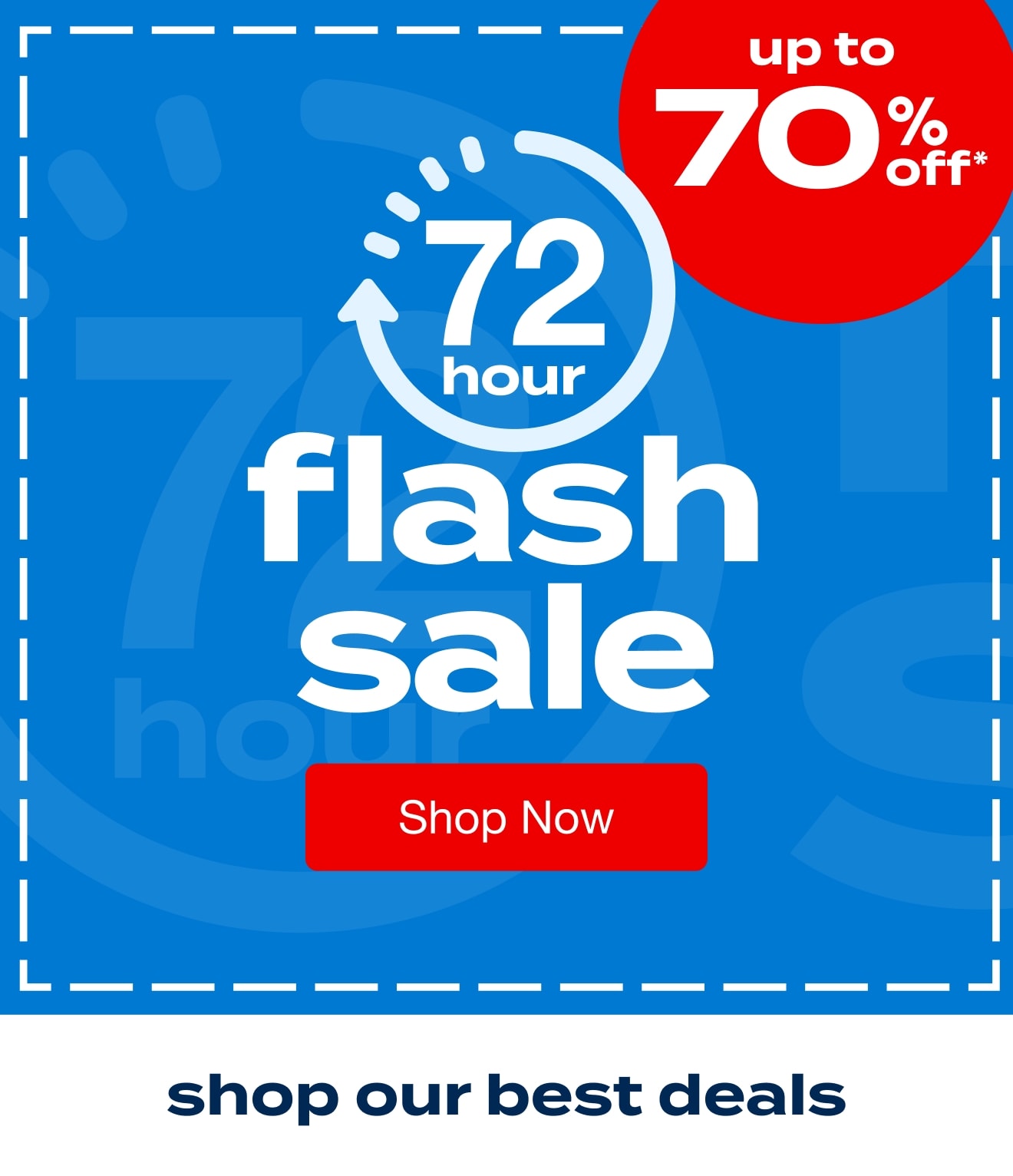 72 Hour Flash Sale Starts Now