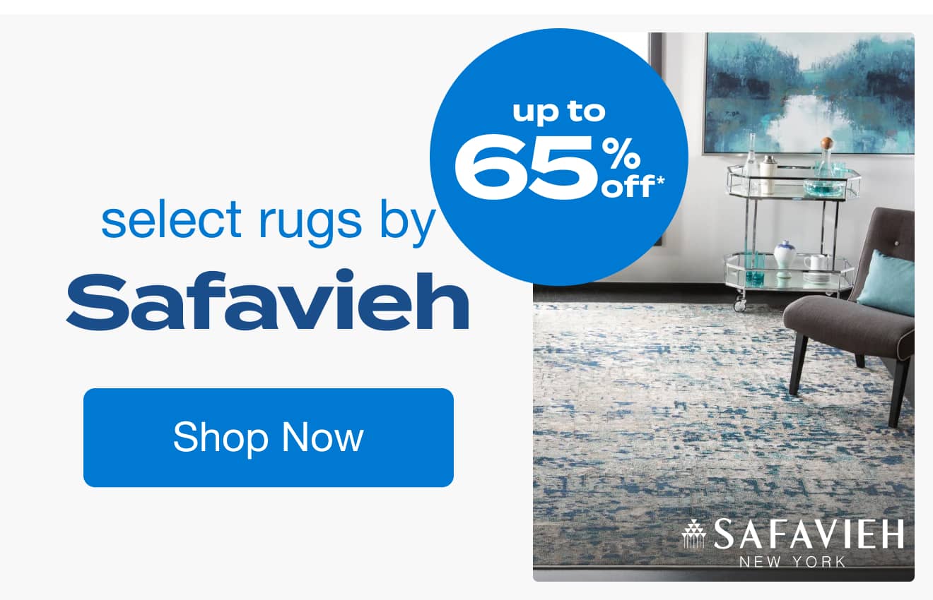 UP TO 65% OFF Select Rugs by Safavieh*