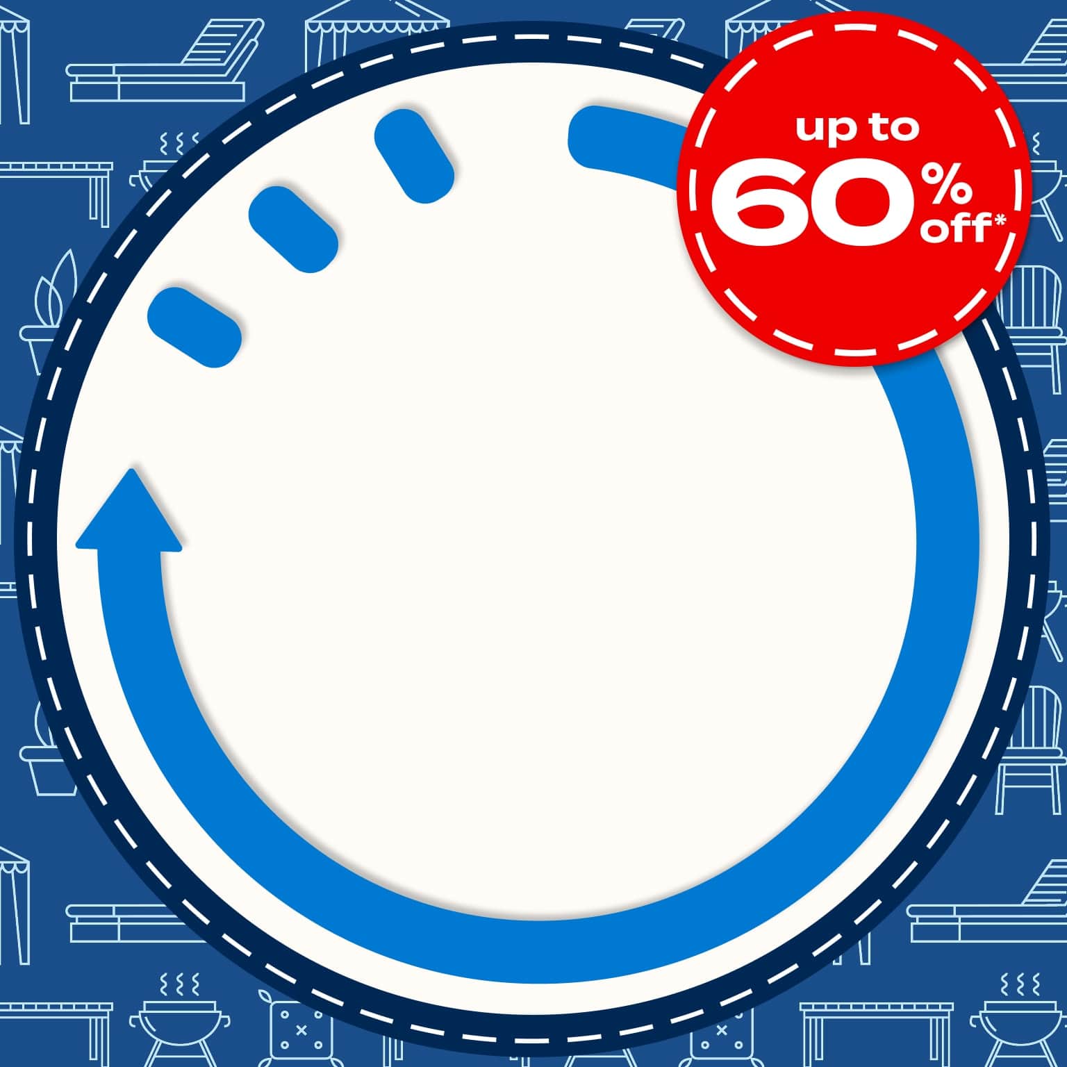 the sizzling hot patio sale. outdoor steals up to 60% off* - 3 days only. Ends Monday. Save Now.