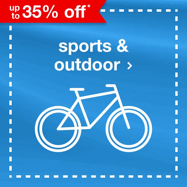 up to 35% off* sports & outdoor.