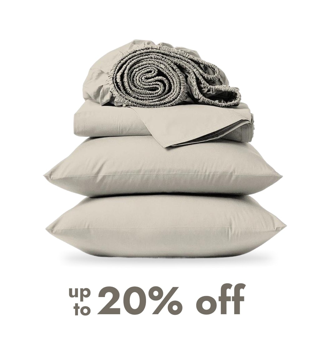 up to 20% off Bedding