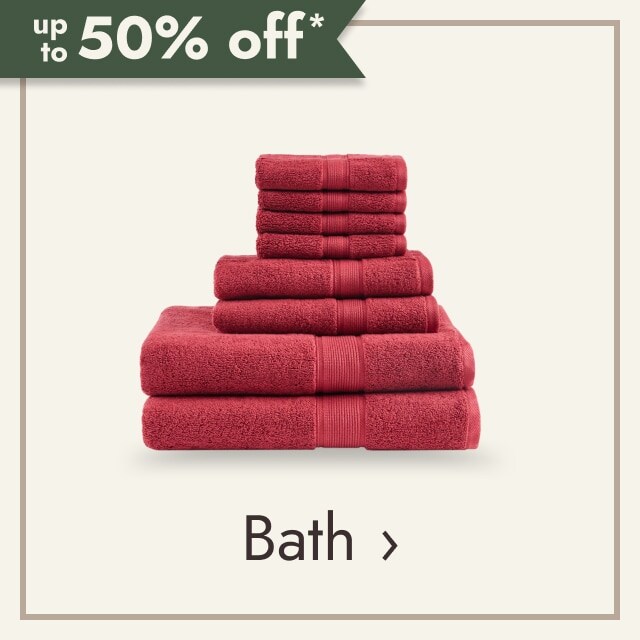up to 50% off* Bath.