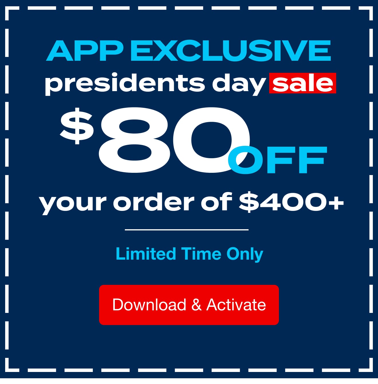Save with $80 off $400