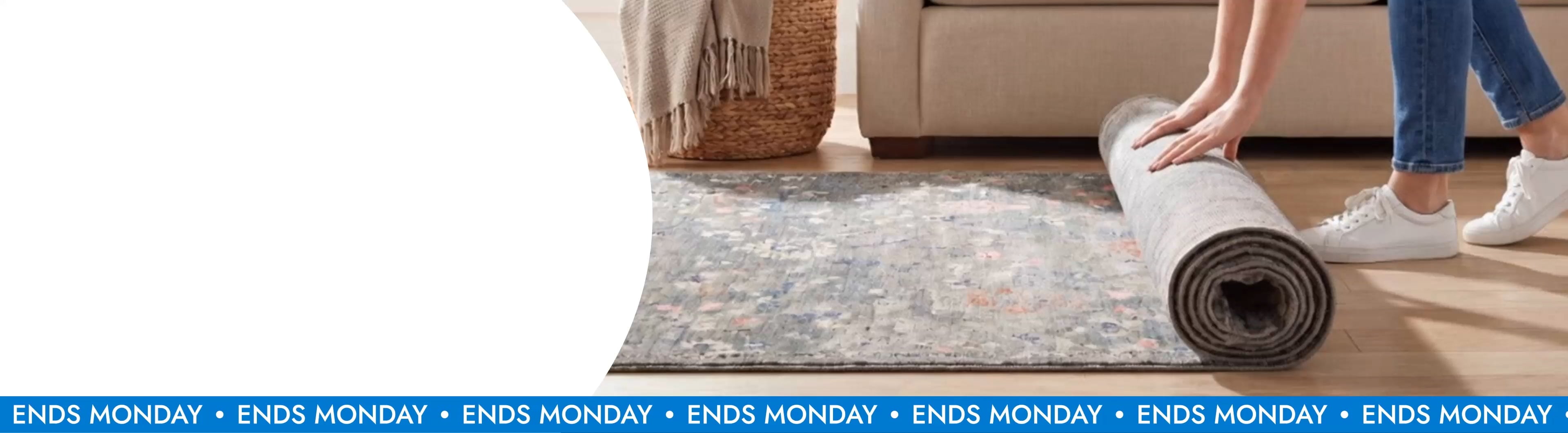 Rug Rollout Flash Sale. up to 70% off*. Ends Monday. Save Now.