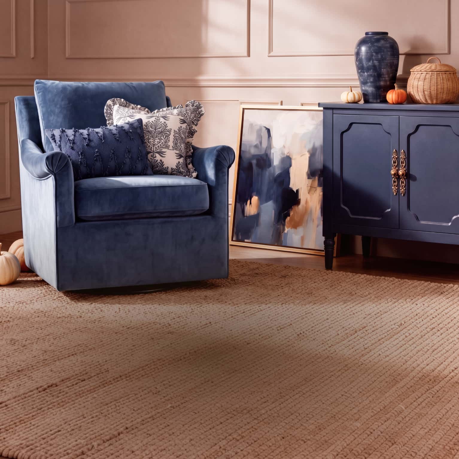 Color crush: harvest blues. Up to 40% off*. Save Now.