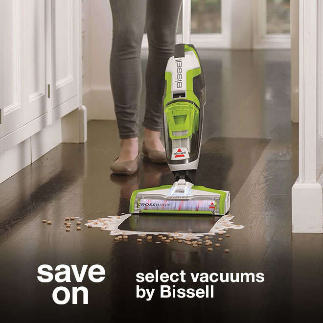 save on select vacuums by Bissell