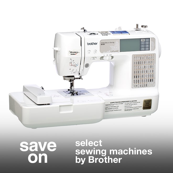 Save on Select Sewing Machines by Brother