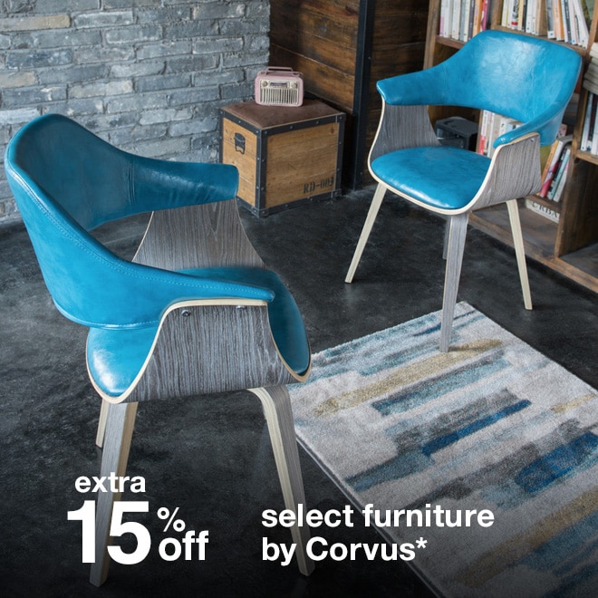 Extra 15% off Select Furniture by Corvus*