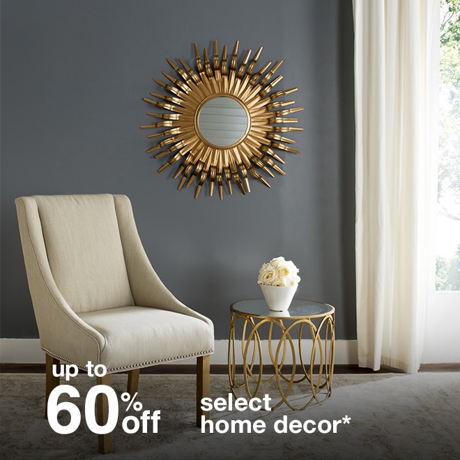 Up to 60% off Select Home Decor*