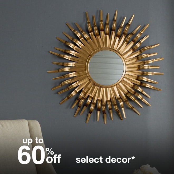 Up to 60% off Select Decor*