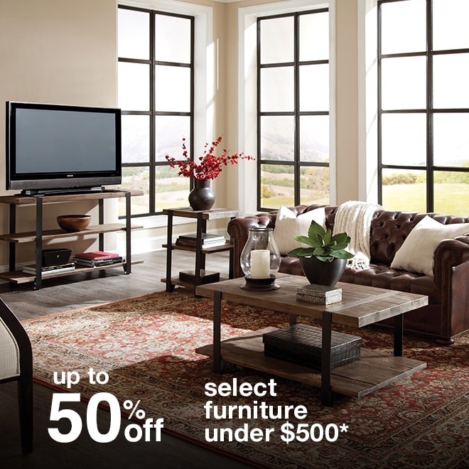 Up to 50% off Select Furniture under $500*