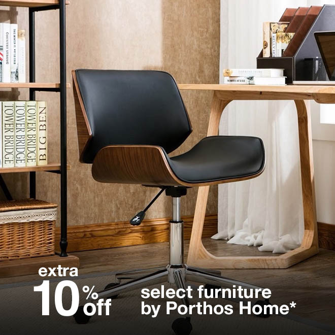 extra 10% off select furniture by Porthos Home*