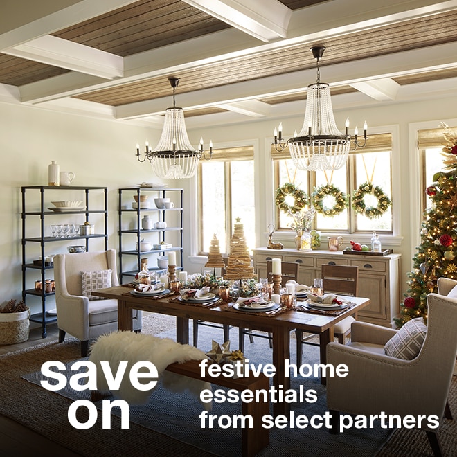 save on festive home essentials from select partners