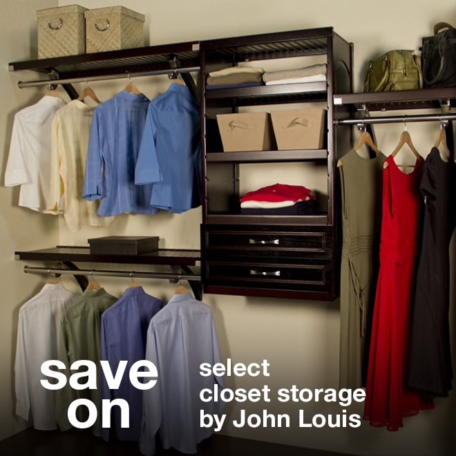 Save on Select Closet Storage by John Louis