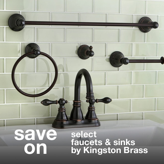 Save on Select Faucets & Sinks by Kingston Brass
