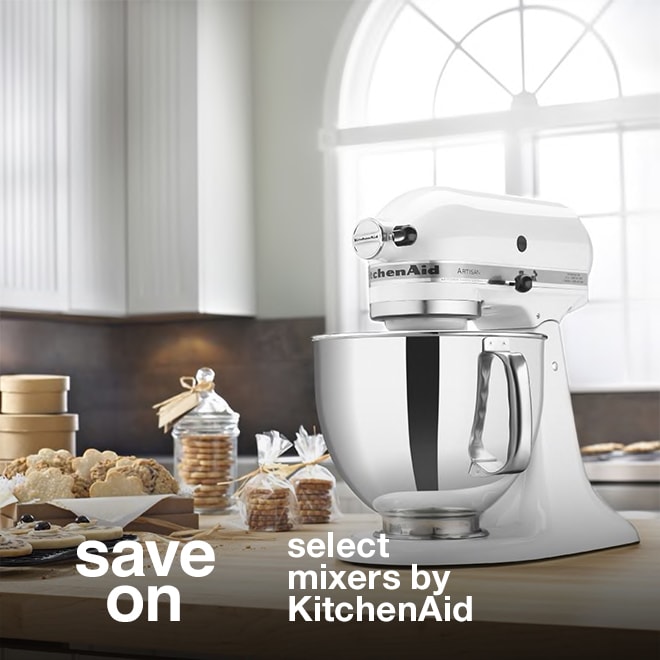 Save on Select Mixers by KitchenAid