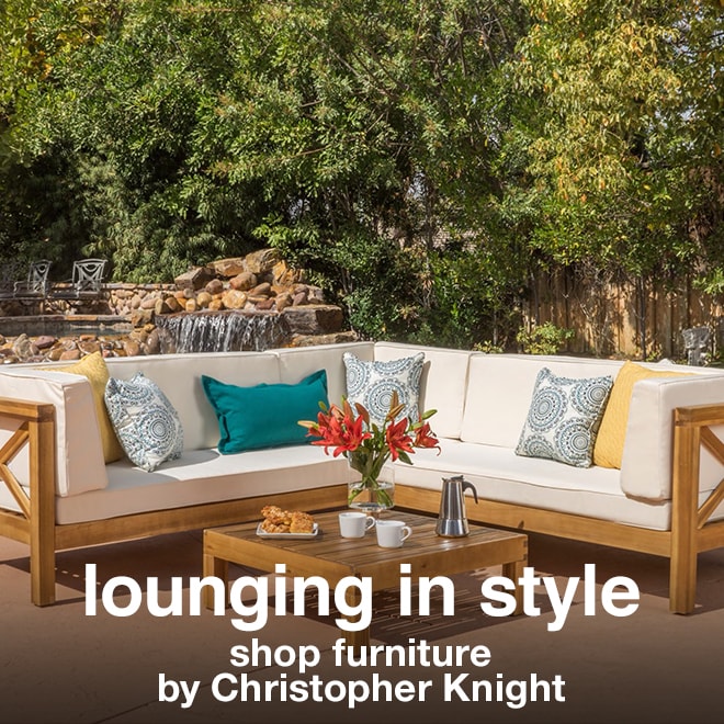 lounging in style shop furniture by Christopher Knight 