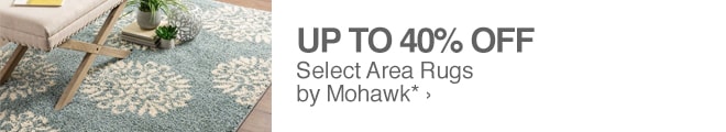 Up to 40% off Select Area Rugs by Mohawk*