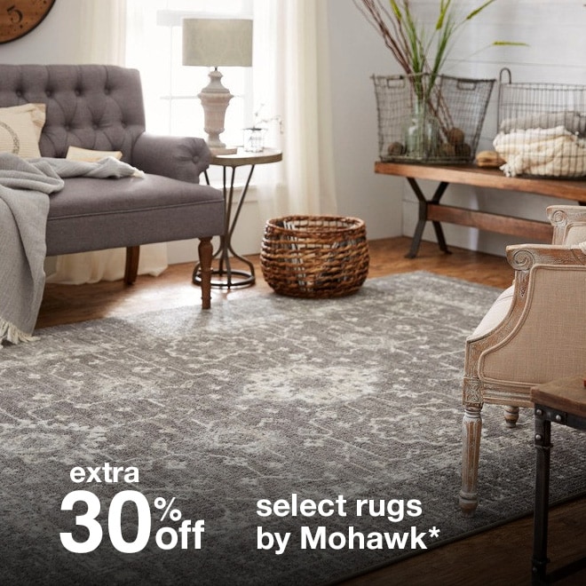 extra 20% off select area rugs by Mohawk*