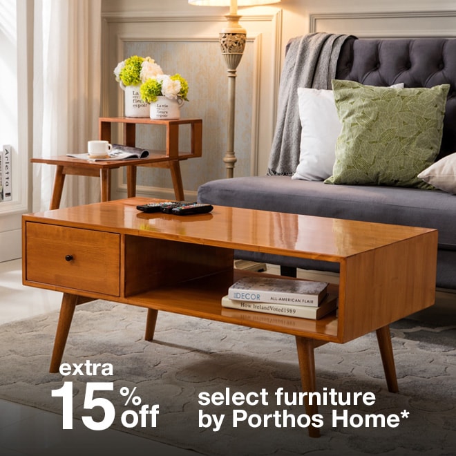 Extra 15% off Select Furniture by Porthos Home*