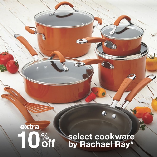 Extra 10% off Select Cookware by Rachael Ray*