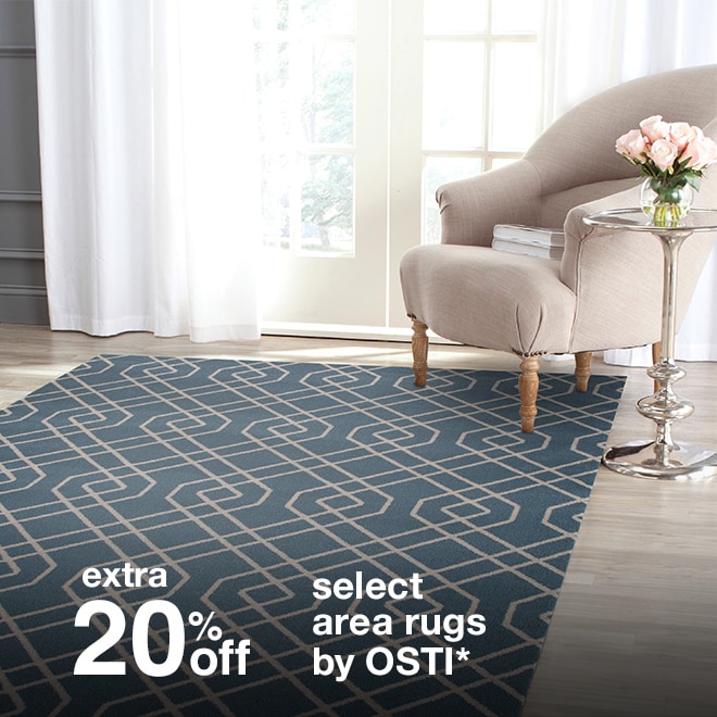 Extra 20% off Select Area Rugs by OSTI*