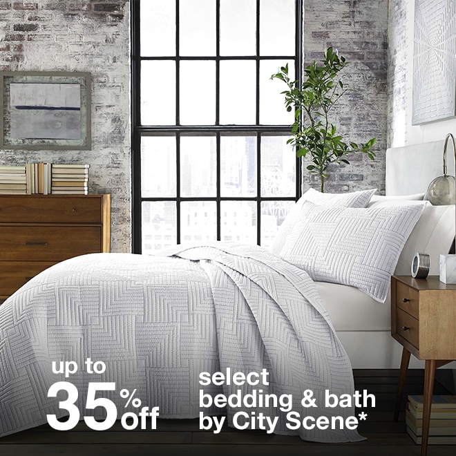 Up to 35% off Select Bedding & Bath by City Scene*
