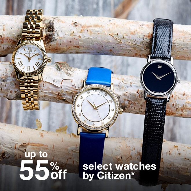 Up to 55% off Select Watches by Citizen* 