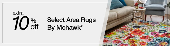 extra 10% off select Area Rugs by Mohawk*