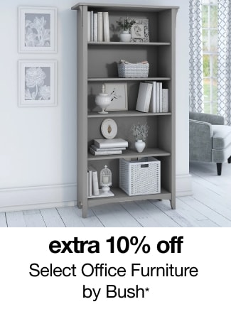 extra 10% off select Office Furniture by Bush*