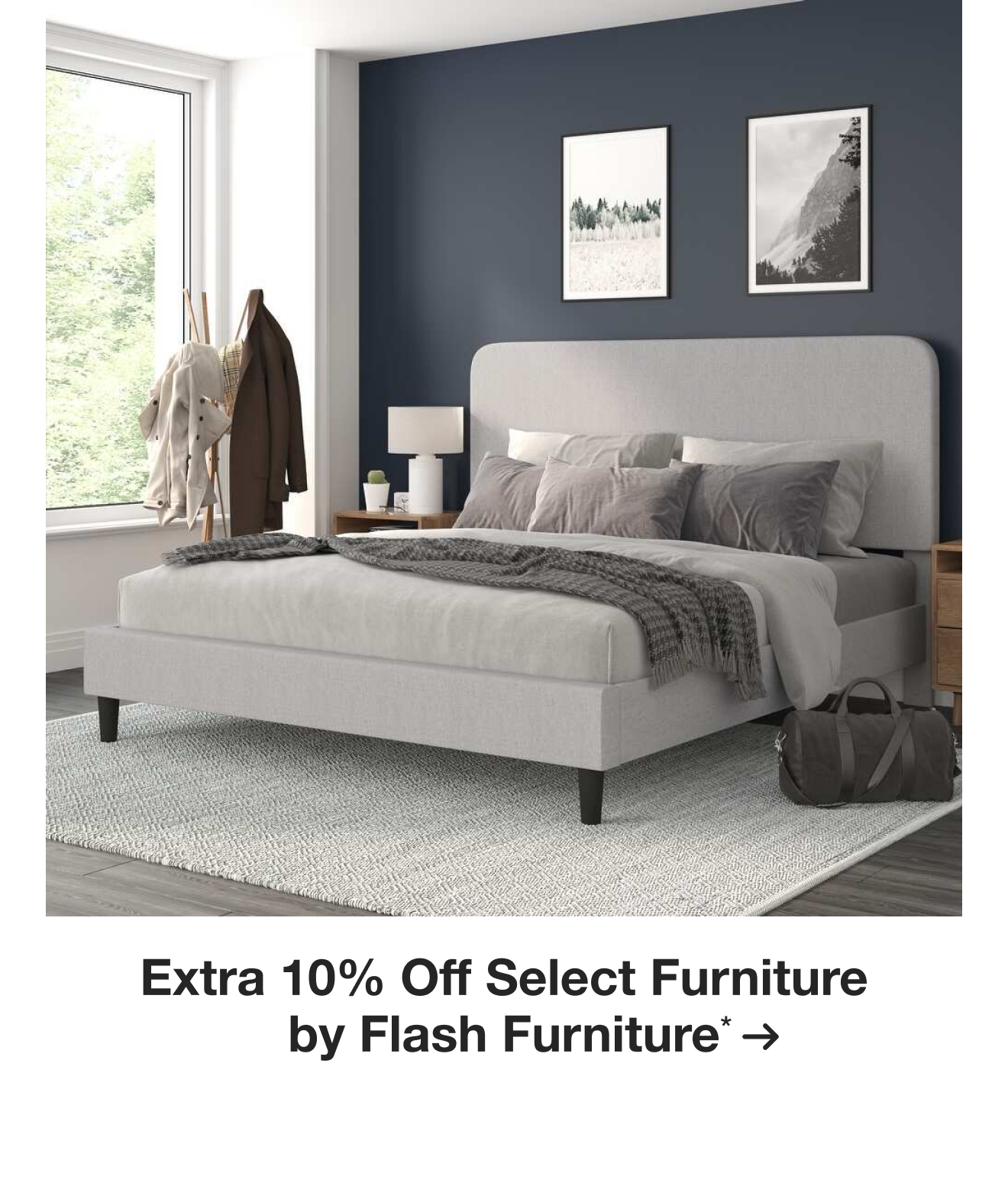 Extra 10% Off Select Furniture by Flash Furniture*