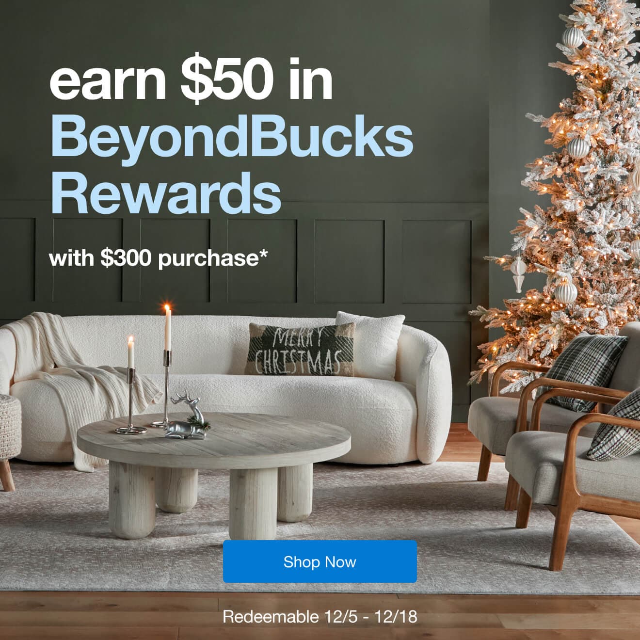 Earn $50 rewards with $300 purchase!