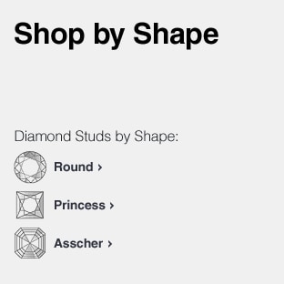 Diamond Stud Carat Size Chart